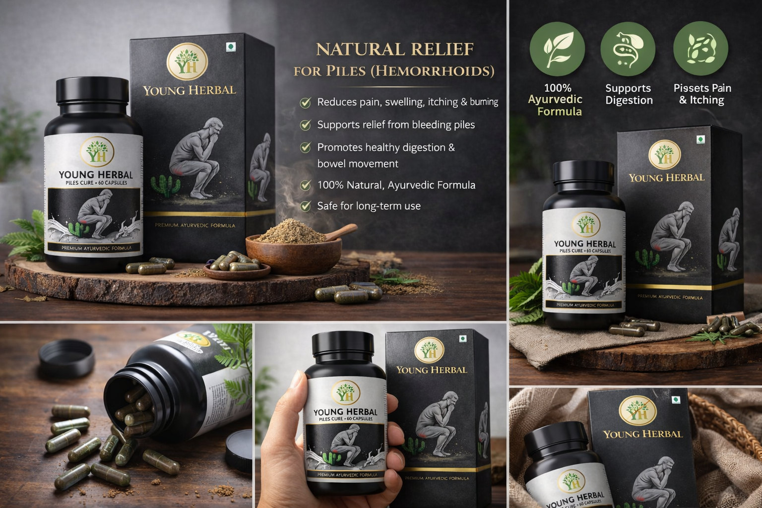 Young Herbal Piles Cure – Ayurvedic Solution for Hemorrhoids